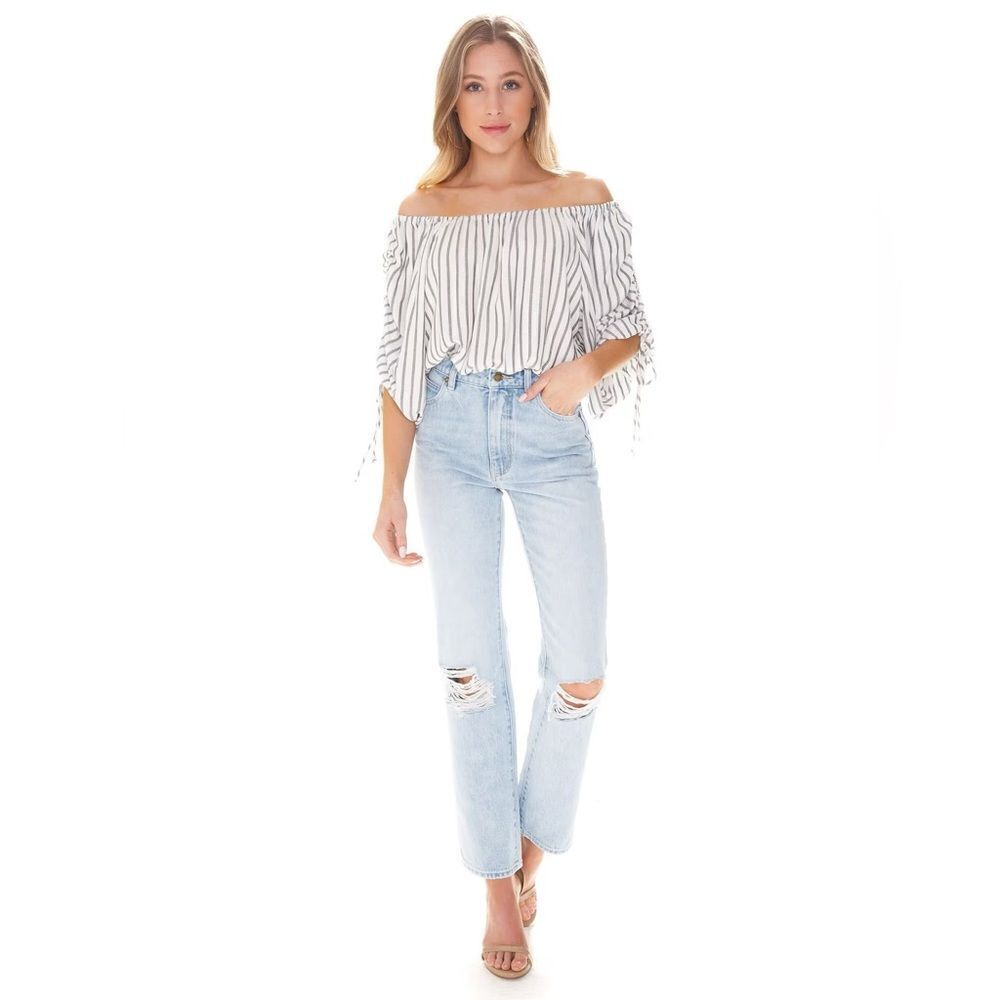 Rolla’s Original High Rise Straight Leg Distressed Horizon Worn Jeans Size 25